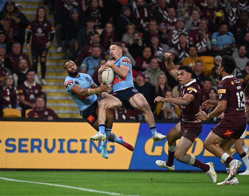 Damien Cook played 77 minutes in the unfamiliar role of left centre