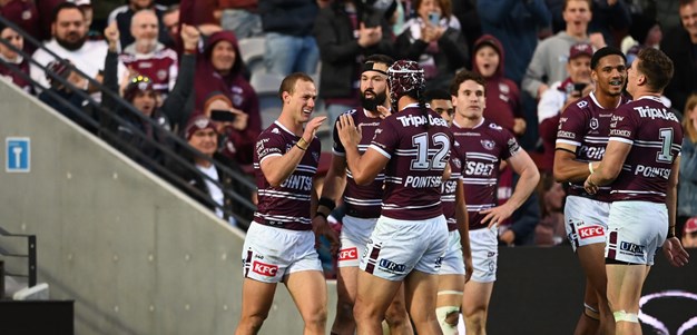 Double from DCE leads Manly to tight win over Roosters