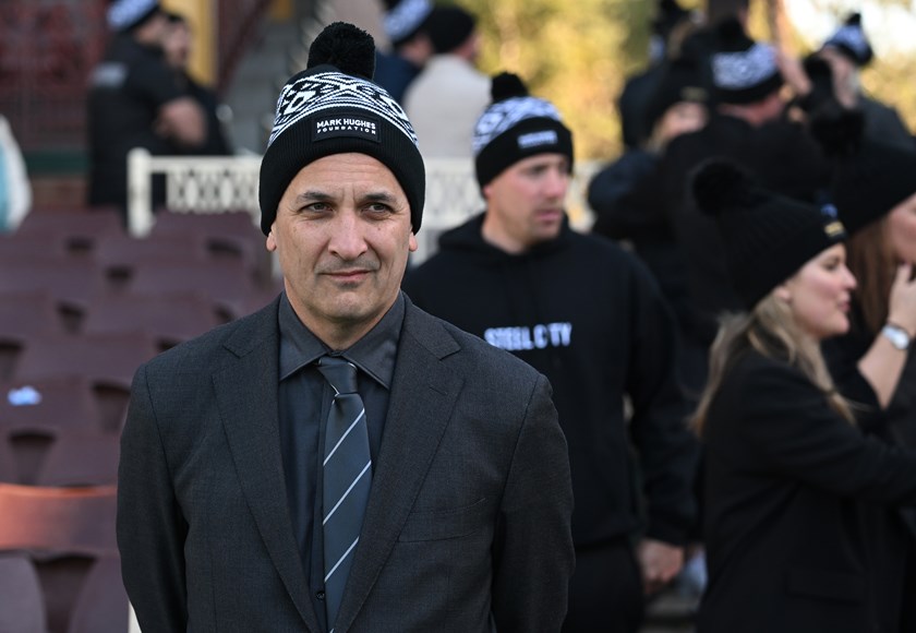 NRL CEO Andrew Abdo at the launch of Beanies for Brain Cancer Round