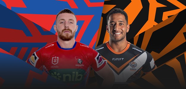 Knights v Wests Tigers: Tuala in for Gagai; Visitors unchanged