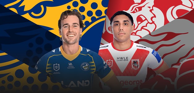 Eels v Dragons; Brown returns; Bird to centre, Molo to lock