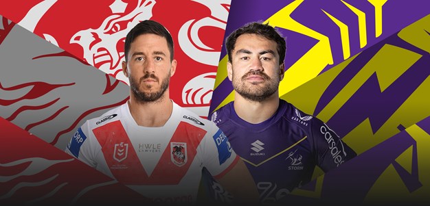 Dragons v Storm: Lomax out, Molo good to go; Same 17 for Bellamy