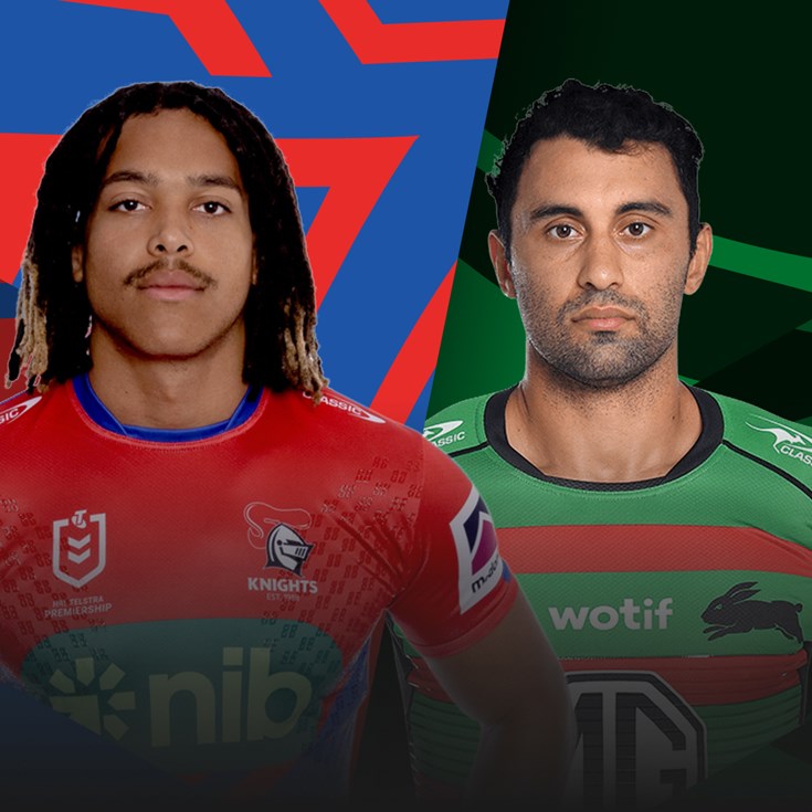 Knights v Rabbitohs: Clune in for Hastings; Tatola, Sele return