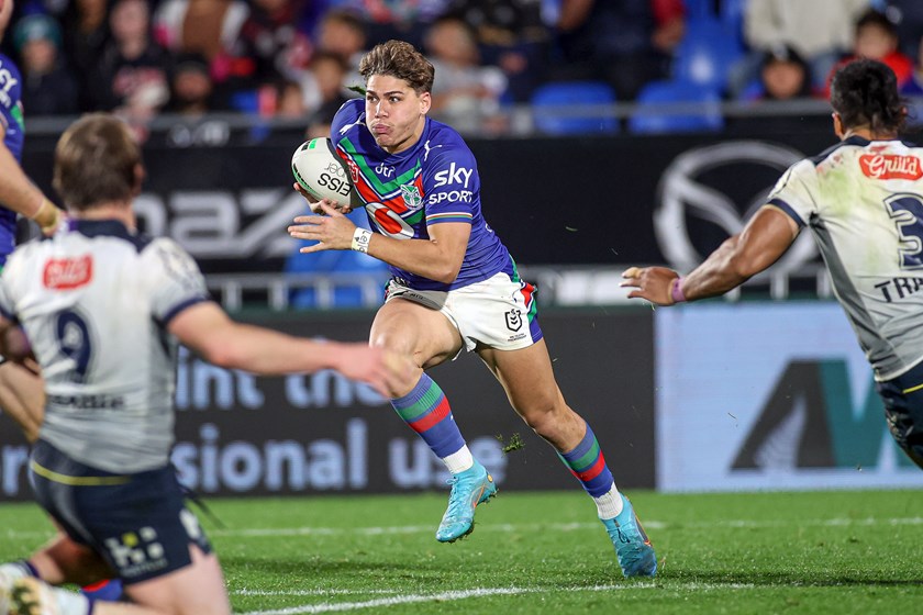 Walsh scored 11 tries in 38 appearances for the Warriors. ©NRL Photos