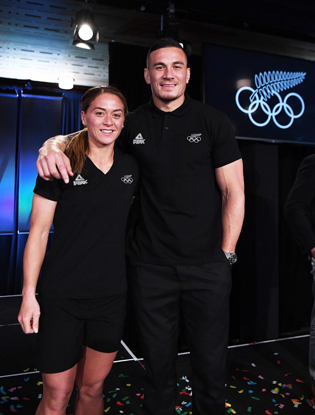 Niall Williams Guthrie with her older brother Sonny Bill Williams in 2016.
