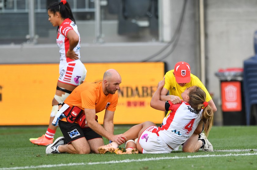 Isabelle Kelly missed the remainder of the 2020 NRLW season due to injury.