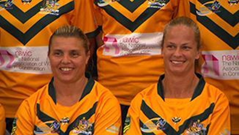 Karyn Murphy and Tahnee Norris (r) led the Jillaroos to their first World Cup win in 2013 