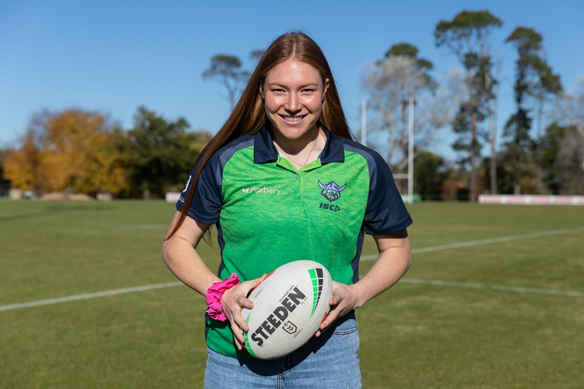 Raiders recruit Grace Kemp is tipped for big things in rugby league.