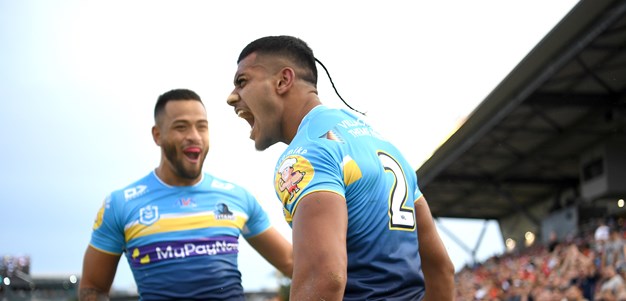 Rookie winger bags four as Titans blitz Dolphins