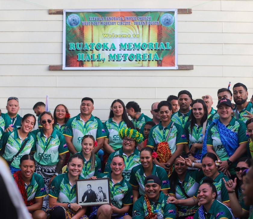 The Moana and Aitu teams visited Hanuabada which was founded by Cook Islands missionaries 