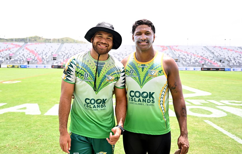 Cousins Esan and Steven Marsters will represent their Cook Islands heritage against Fiji