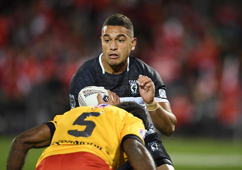 Montoya in action for Fiji against Papua New Guinea in 2018. 