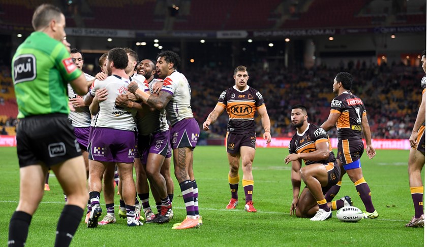 The Storm put 46 points on the Broncos at Suncorp Stadium in 2020.