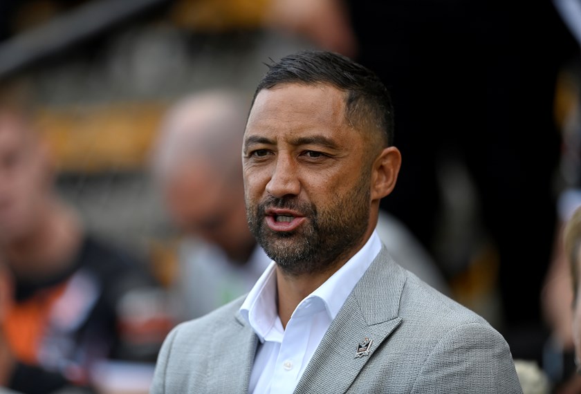 Benji Marshall has masterminded back-to-back wins in his first four matches as Wests Tigers coach. 