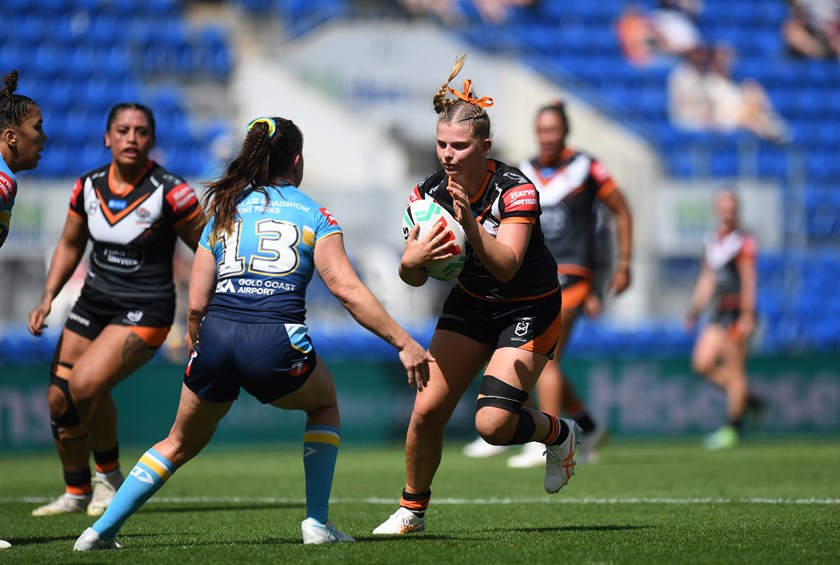 Claire Kennedy hopes to follow sister Jessica into the Wests Tigers NRLW squad.