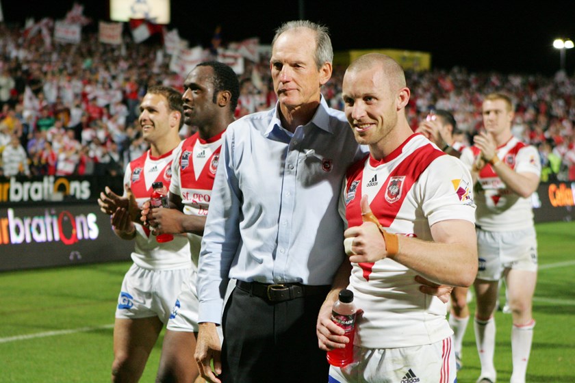 Wayne Bennett and Ben Hornby enjoyed success together at the Dragons.