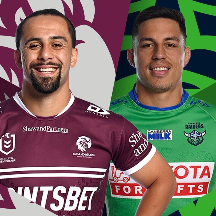 Sea Eagles v Raiders: DCE free to play; Ricky rings changes