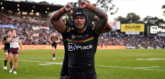 Panthers edge Manly despite Talau's four-try haul