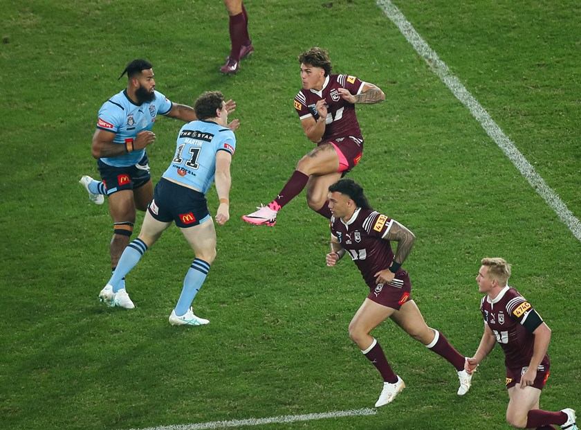 Liam Martin rattled Reece Walsh in the series opener and has vowed to physically test him again in Origin II.