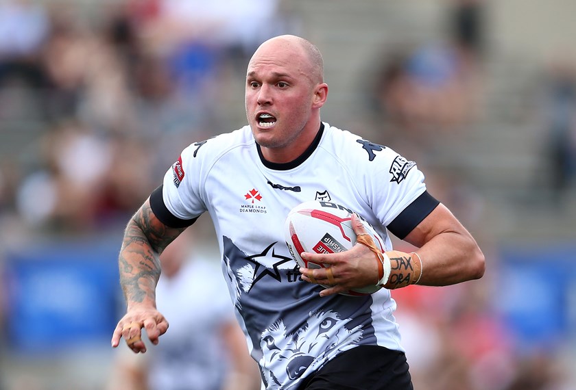 Cory Paterson, pictured in action for Toronto Wolfpack, will reunite with former Knights team-mate Adam Woolnough on the coaching staff of the USA Hawks. 