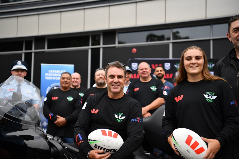 Brad Fittler and Jesse Southwell ready to roll on the HOGS national tour.