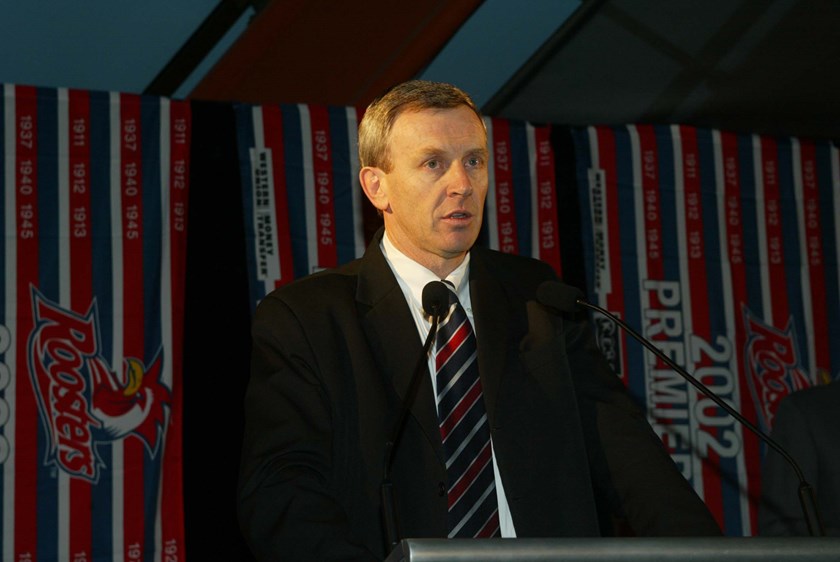 Bernie Gurr was CEO of the Roosters from 1994 to 2003, including their 2002 premiership winning season.