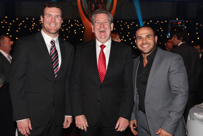 Former NSW Premier Barry O'Farrell (centre) will head up a new look Wests Tigers board.