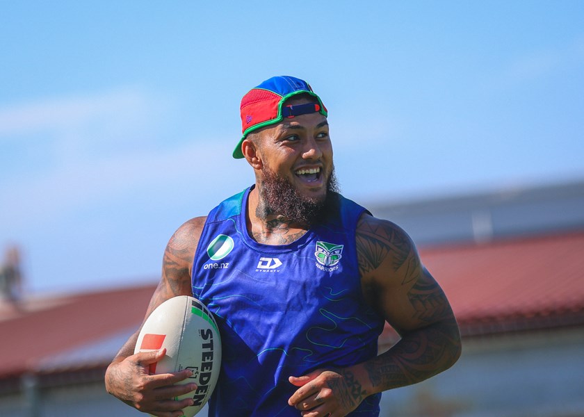 Addin Fonua-Blake during pre-season training. 