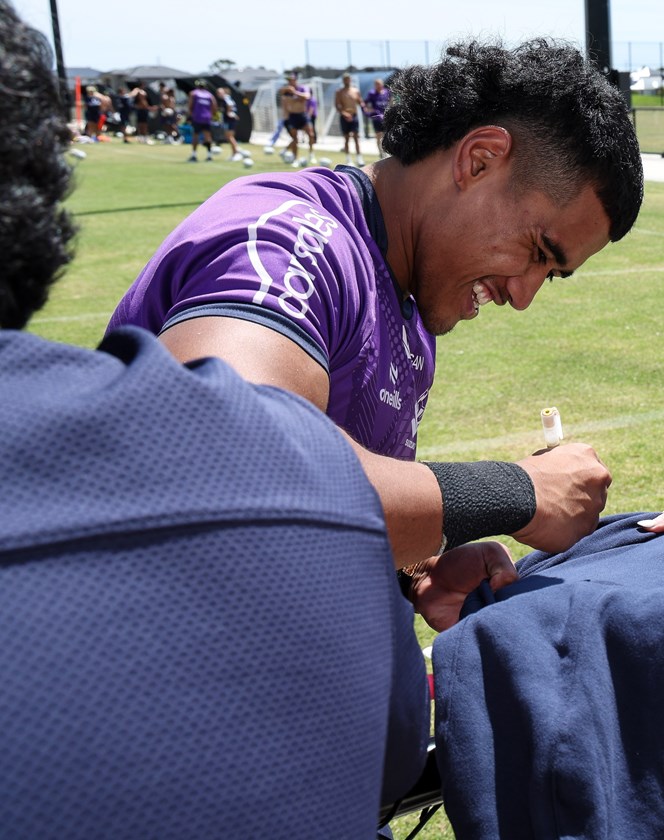 Sualauvi Fa’alogo is one of just five Victorians to have played NRL for the Storm.