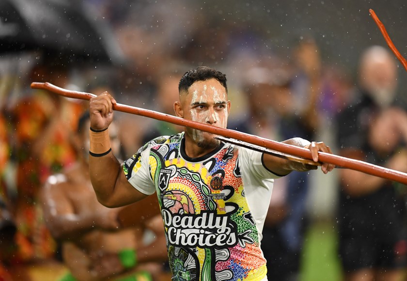 Hohepa Puru represented his Indigenous heritage during the 2024 All Stars game in Townsville.