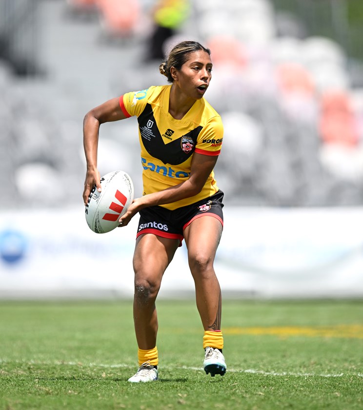 Teenage Eels star Fleur Ginn was one of 10 young players to debut for the Orchids under Tahnee Norris.