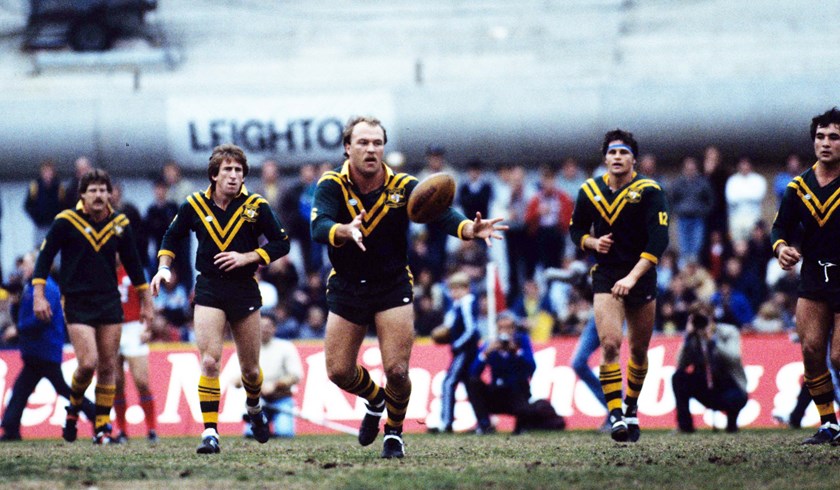 Wally Lewis sparks the Australian attack against Great Britain at the SCG in 1984.