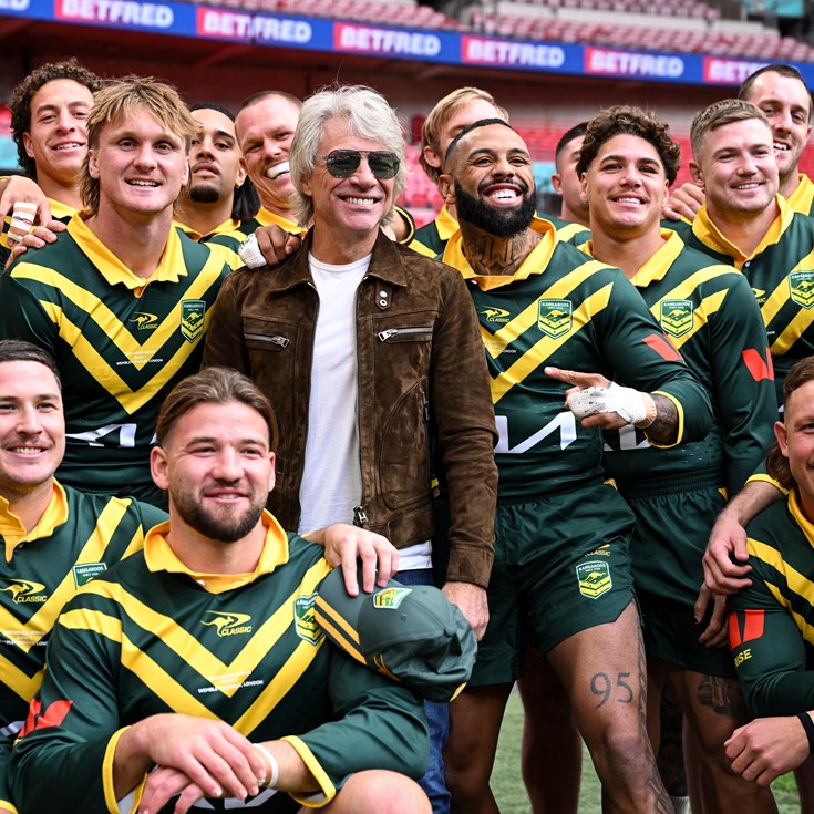 Surprise meeting with Bon Jovi has Roos ready to rock Wembley