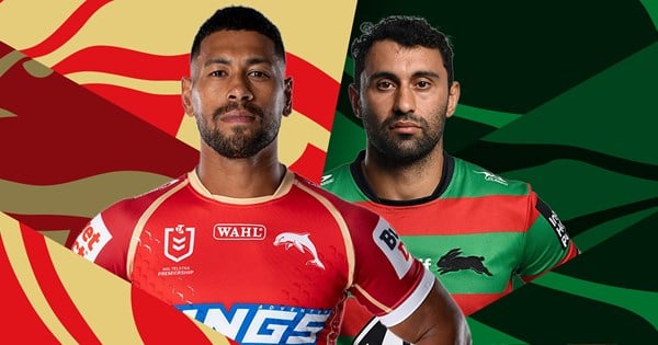 NRL 2025, Dolphins, South Sydney Rabbitohs, round 17, official team ...
