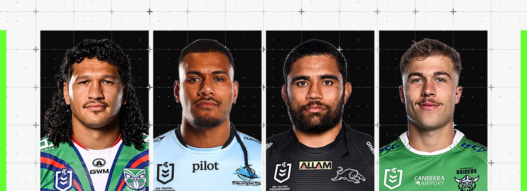 NRL 2025, PreSeason Challenge 2025, official team lists, round 1