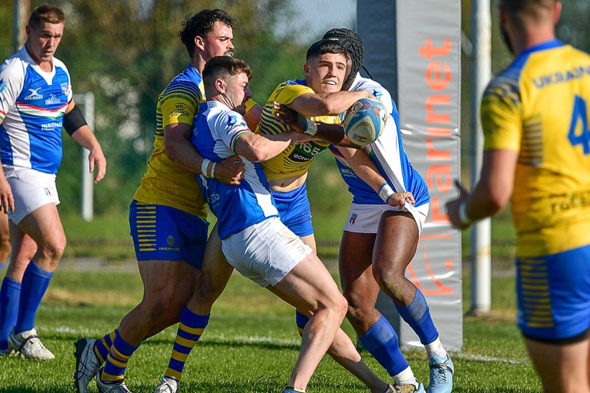 Jett Cleary scored a try and had a hand in a number of others in Ukraine's 44-24 defeat of Italy.
