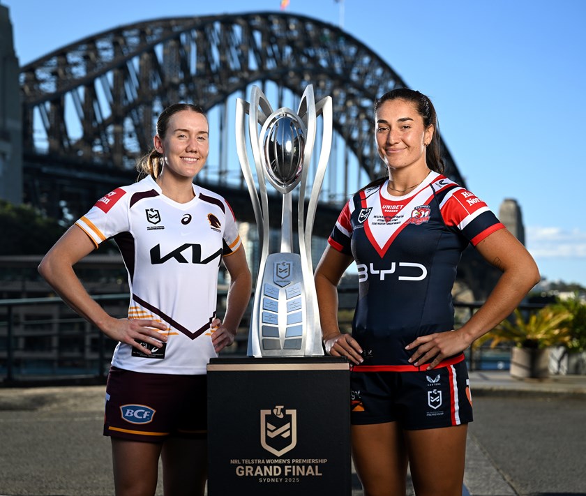 2025 Dally M Medallist Tamika Upton and the 2024 winner Olivia Kernick headline star studded Broncos and Roosters grand final teams.