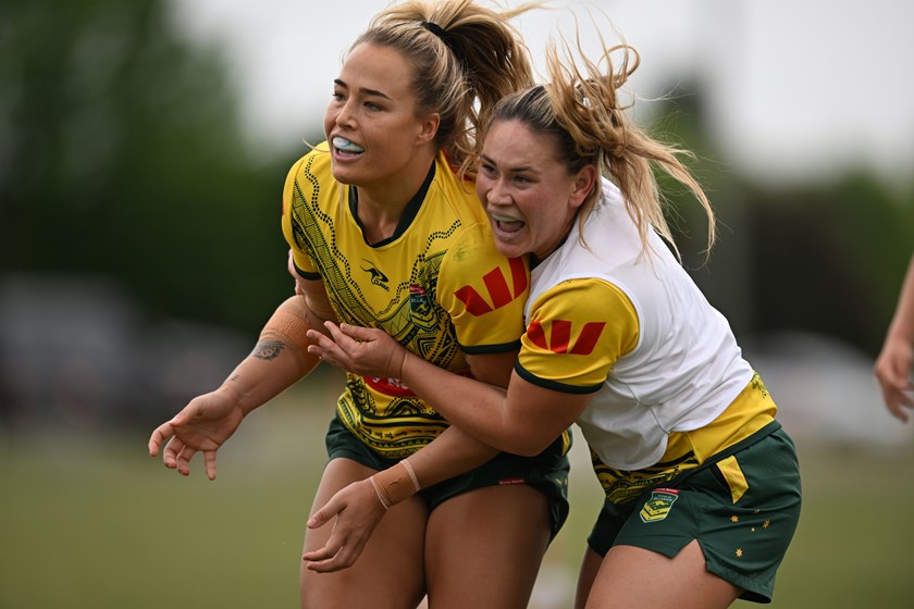 Isabelle Kelly and Keeley Davis will join Jillaroos team-mate Ali Brigginshaw as the first players to play 50 NRLW matches.