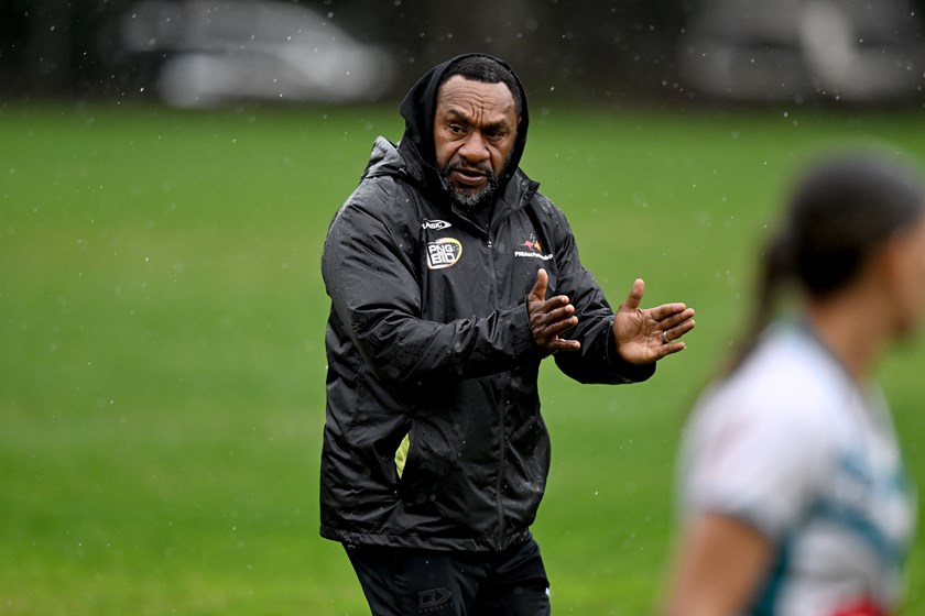 Stanley Gene and five players from the PNGRFL's Blossoming Orchids program attended the Harvey Norman Risting Talent Invitation in Newcastle during NRLW Magic Round.