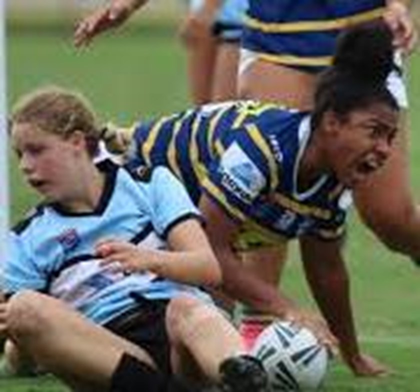 Nigerian heritage star Shondell Akhabue was the only member of Parramatta's Tarsha Gale Cup team selected in the NSW Under 18s squad in 2019.