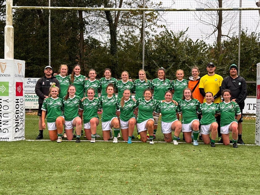 The Ireland team that beat Netherlands 42-6 in August.