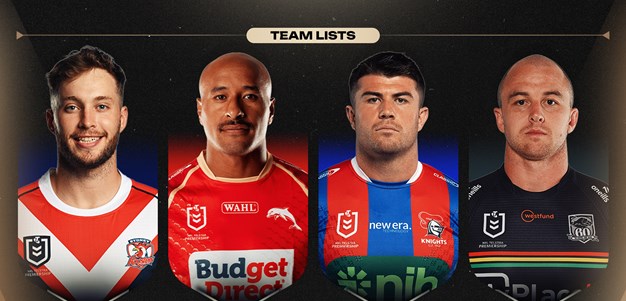 NRL Team Lists: Preliminary Finals