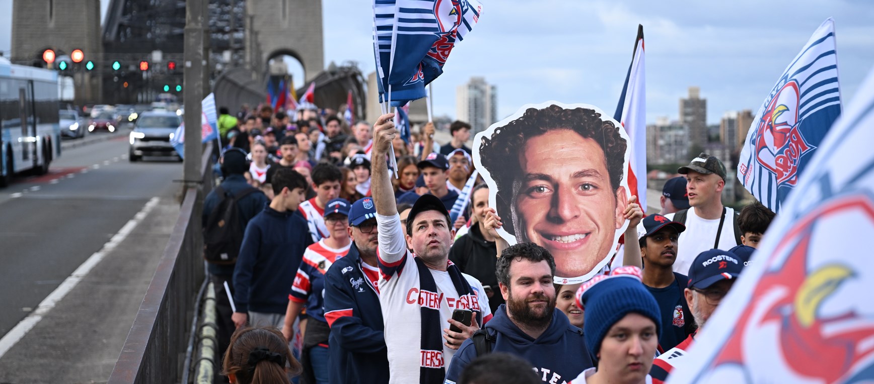Fans launch Grand Final Week with Harbour Bridge march