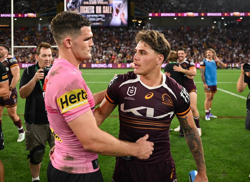 Reece Walsh has the utmost respect for Panthers champion Nathan Cleary.