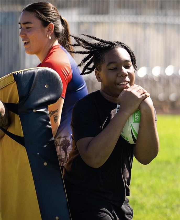 About 100 boys and girls are expected to take part in the coaching clinic at Watts involving Sydney Roosters, LA Roosters, LAPD, Project Blue and the Arthur Beetson Foundation. 