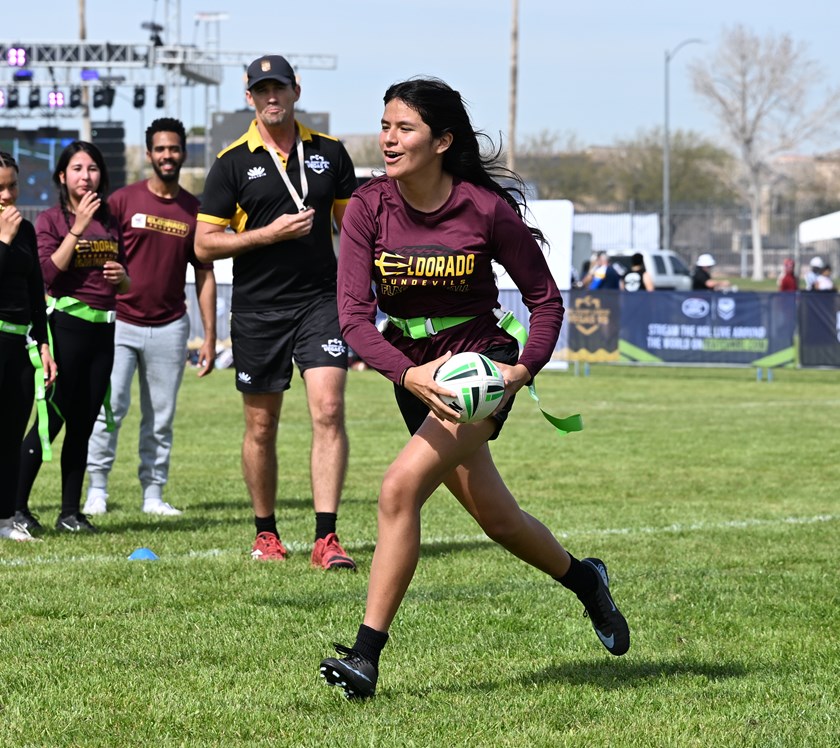 US students transitioned from Flag football into NRL League Tag in their first introduction to rugby league.