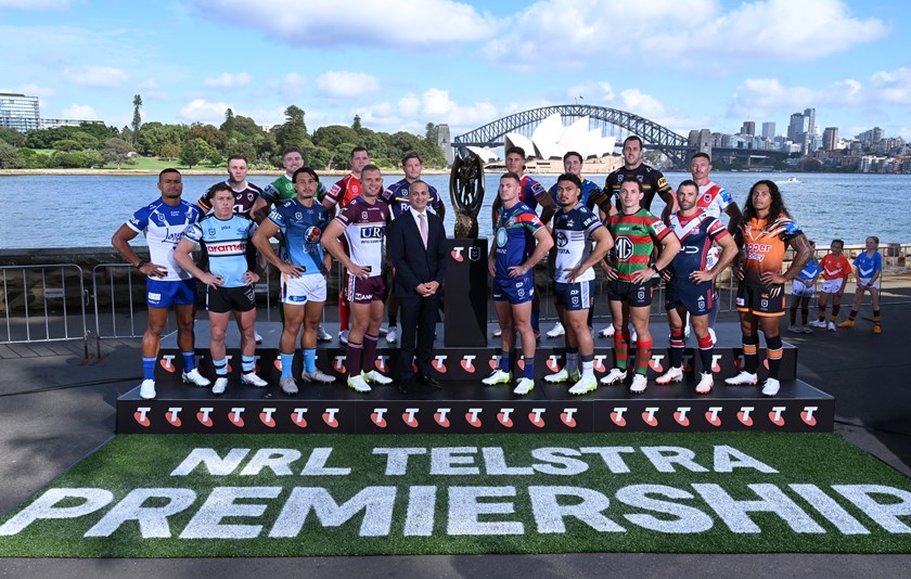 NRL CEO Andrew Abdo and stars from each of the 17 Telstra Premiership clubs launched the 2026 season in Sydney.