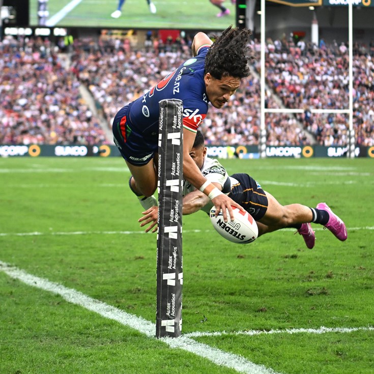 Magic Round Sunday: Warriors v Broncos; Knights defeat Titans; Panthers v Dragons