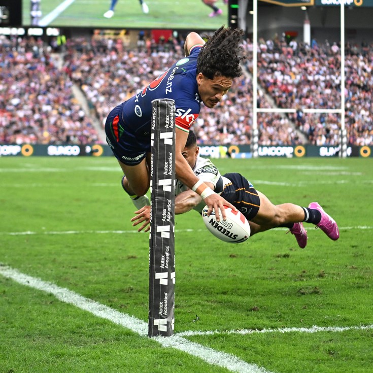 Magic Round Sunday: Warriors v Broncos; Knights defeat Titans; Panthers v Dragons