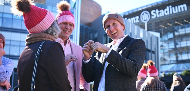 'Got to keep fighting': Hughes outlines vision as NRL unites to find brain cancer cure